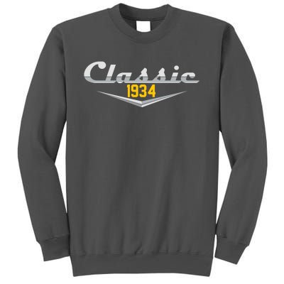 Classic 1934 Vintage 90th Birthday Tall Sweatshirt