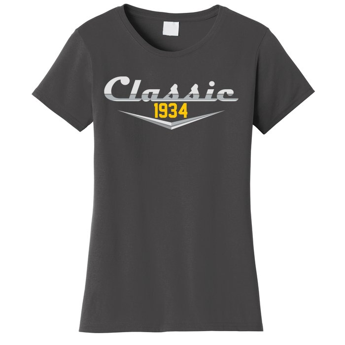 Classic 1934 Vintage 90th Birthday Women's T-Shirt