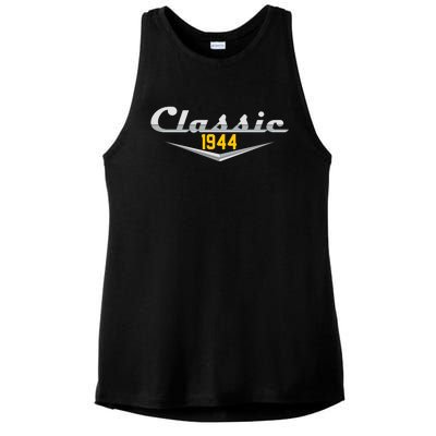 Classic 1944 Vintage 80th Birthday Ladies PosiCharge Tri-Blend Wicking Tank