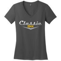 Classic 1944 Vintage 80th Birthday Women's V-Neck T-Shirt