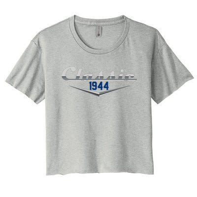 Classic 1944 Vintage 80th Birthday Women's Crop Top Tee