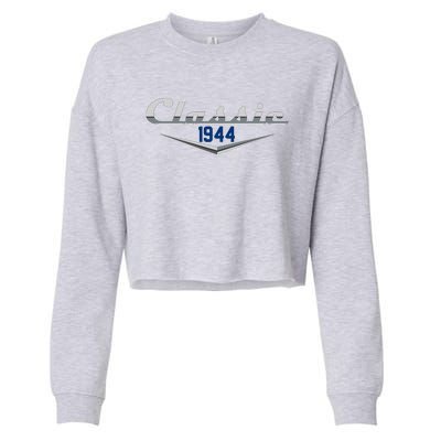 Classic 1944 Vintage 80th Birthday Cropped Pullover Crew