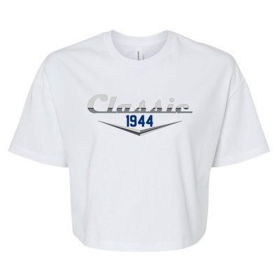 Classic 1944 Vintage 80th Birthday Bella+Canvas Jersey Crop Tee