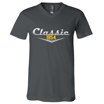 Classic 1954 Vintage 70th Birthday V-Neck T-Shirt