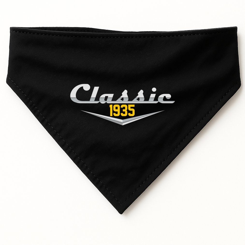 Classic 1935 Vintage 90th Birthday USA-Made Doggie Bandana