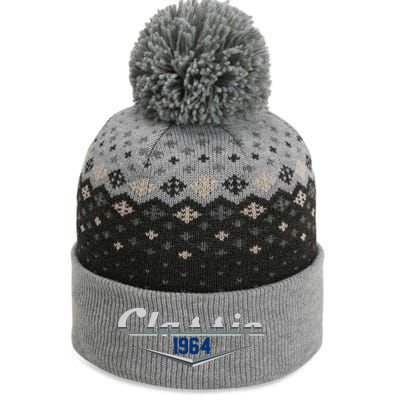 Classic 1964 Vintage 60th Birthday The Baniff Cuffed Pom Beanie