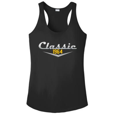 Classic 1964 Vintage 60th Birthday Ladies PosiCharge Competitor Racerback Tank