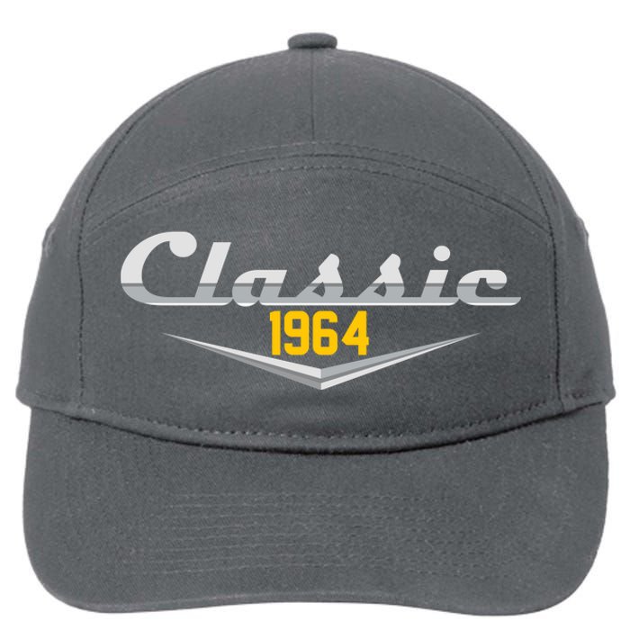 Classic 1964 Vintage 60th Birthday 7-Panel Snapback Hat