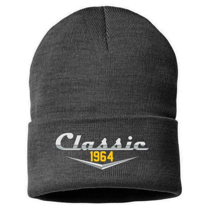 Classic 1964 Vintage 60th Birthday Sustainable Knit Beanie