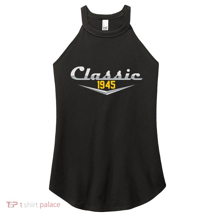 Classic 1945 Vintage 80th Birthday Women's Perfect Tri Rocker Tank