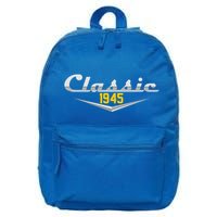 Classic 1945 Vintage 80th Birthday 16 in Basic Backpack