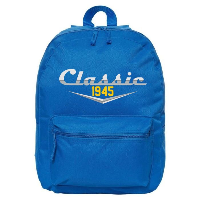Classic 1945 Vintage 80th Birthday 16 in Basic Backpack
