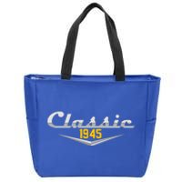 Classic 1945 Vintage 80th Birthday Zip Tote Bag