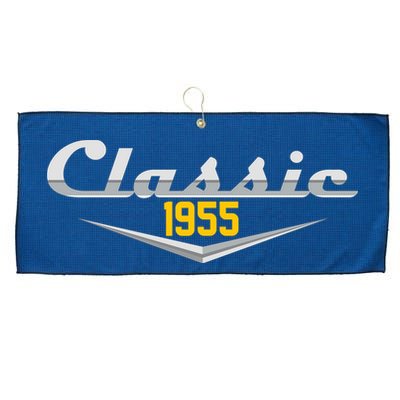 Classic 1955 Vintage 70th Birthday Large Microfiber Waffle Golf Towel