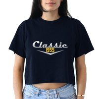 Classic 1955 Vintage 70th Birthday Crop Top