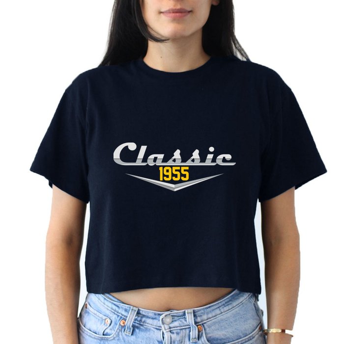 Classic 1955 Vintage 70th Birthday Crop Top