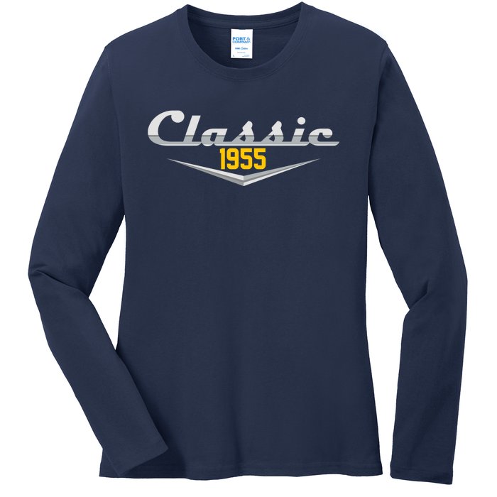 Classic 1955 Vintage 70th Birthday Ladies Long Sleeve Shirt