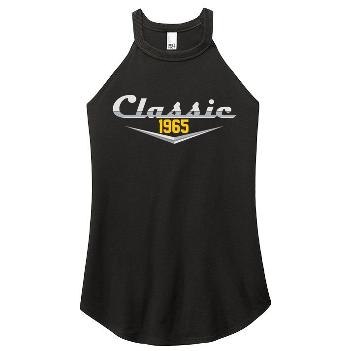 Classic 1965 Vintage 60th Birthday Women's Perfect Tri Rocker Tank