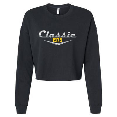Classic 1975 Vintage 50th Birthday Cropped Pullover Crew