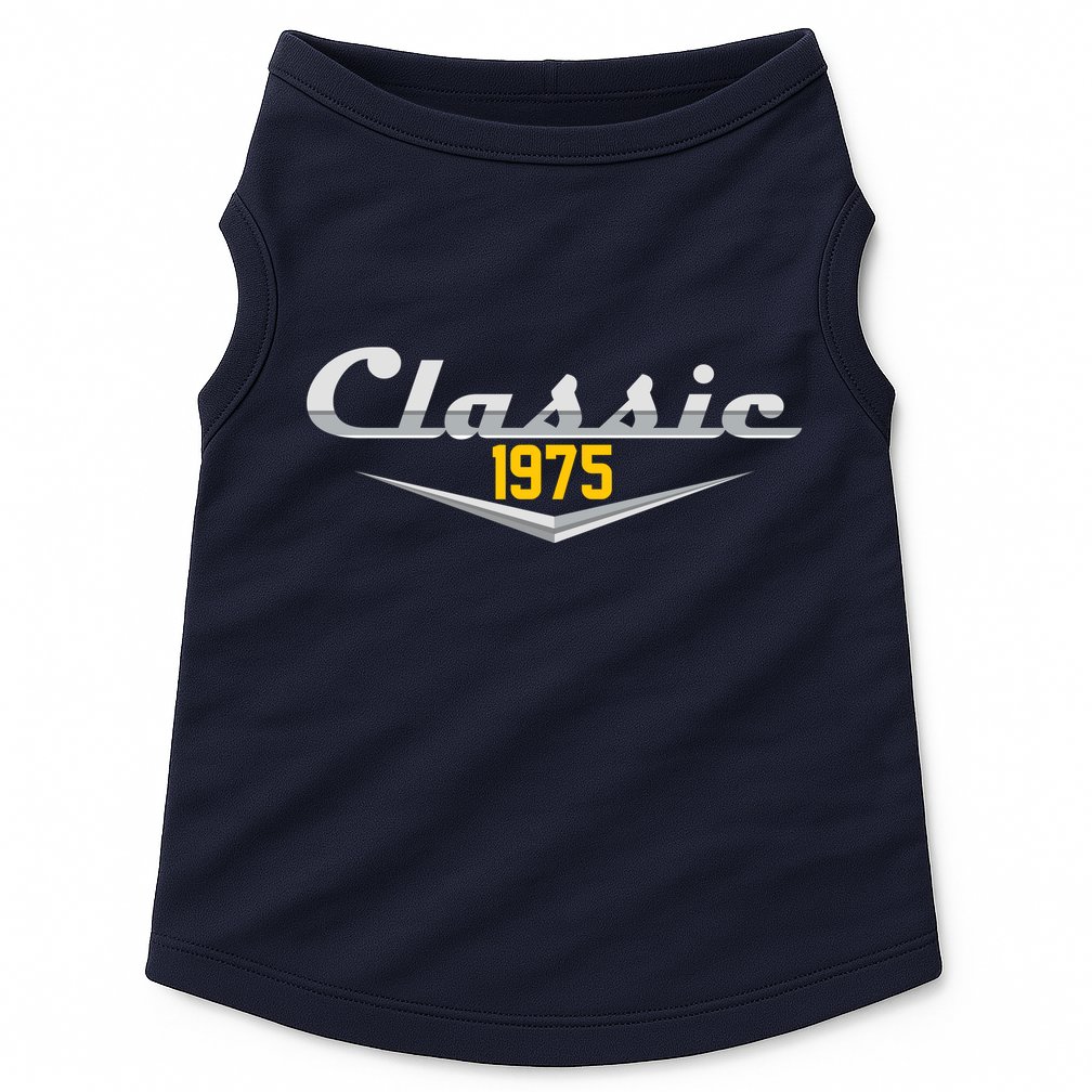 Classic 1975 Vintage 50th Birthday Doggie Tank