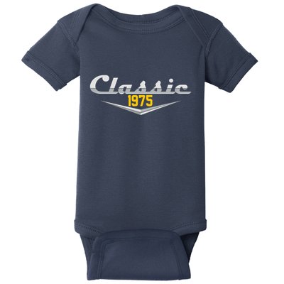 Classic 1975 Vintage 50th Birthday Baby Bodysuit