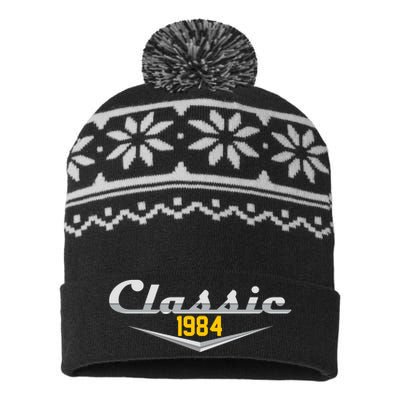 Classic 1984 Vintage 40th Birthday USA-Made Snowflake Beanie