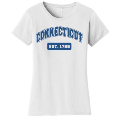 Connecticut 1788 Varsity Retro Style Women's T-Shirt