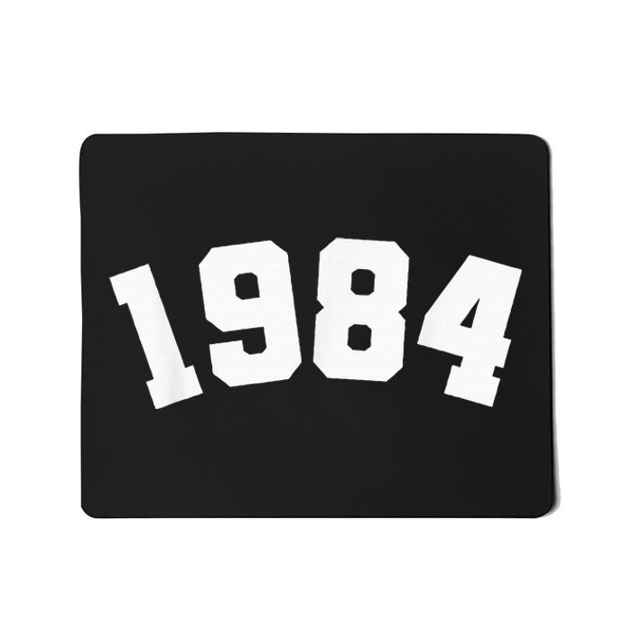 Classic 1984 Varsity Vintage College Style 40th Birthday Mousepad