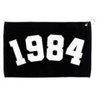 Classic 1984 Varsity Vintage College Style 40th Birthday Grommeted Golf Towel