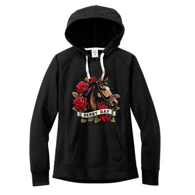 Celebrating 150 Years Ky Derby Day Vintage Women's Fleece Hoodie