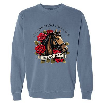 Celebrating 150 Years Ky Derby Day Vintage Garment-Dyed Sweatshirt