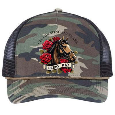 Celebrating 150 Years Ky Derby Day Vintage Retro Rope Trucker Hat Cap