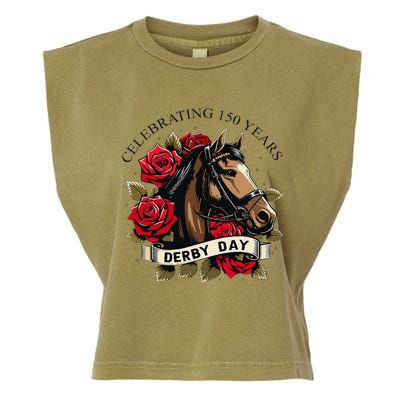 Celebrating 150 Years Ky Derby Day Vintage Garment-Dyed Women's Muscle Tee