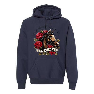 Celebrating 150 Years Ky Derby Day Vintage Premium Hoodie