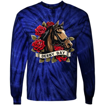 Celebrating 150 Years Ky Derby Day Vintage Tie-Dye Long Sleeve Shirt