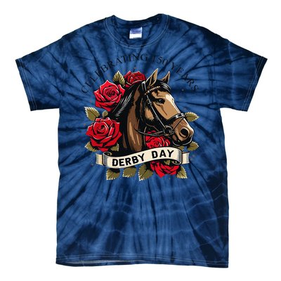 Celebrating 150 Years Ky Derby Day Vintage Tie-Dye T-Shirt