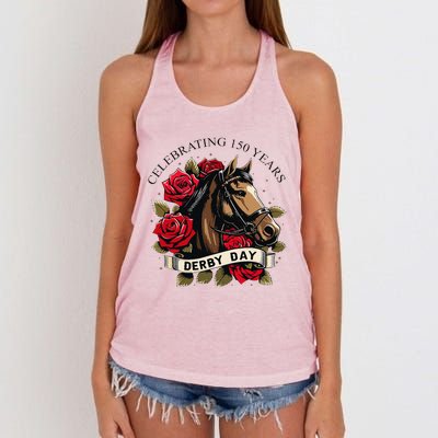 Celebrating 150 Years Ky Derby Day Vintage Women's Knotted Racerback Tank