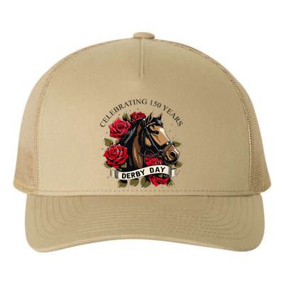 Celebrating 150 Years Ky Derby Day Vintage Yupoong Adult 5-Panel Trucker Hat