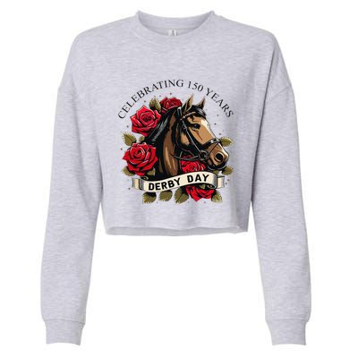 Celebrating 150 Years Ky Derby Day Vintage Cropped Pullover Crew