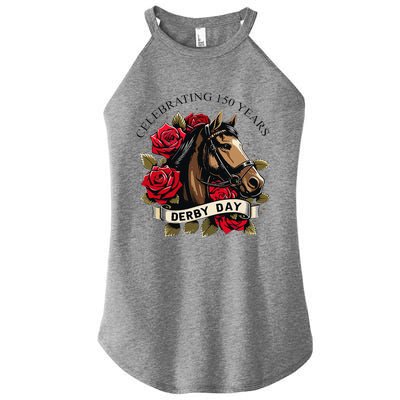 Celebrating 150 Years Ky Derby Day Vintage Women's Perfect Tri Rocker Tank