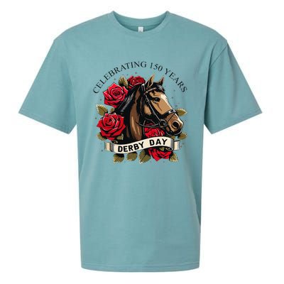 Celebrating 150 Years Ky Derby Day Vintage Sueded Cloud Jersey T-Shirt