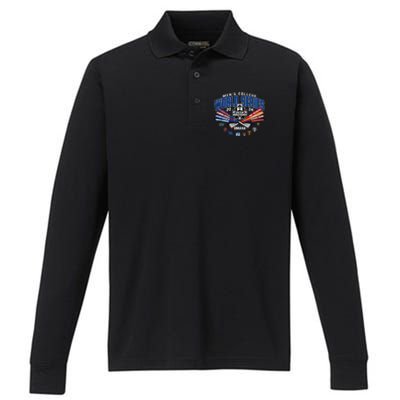 College 2024 Baseball Cws 8team Bats Performance Long Sleeve Polo