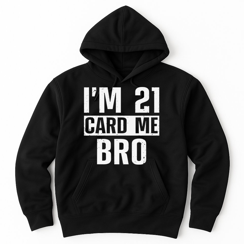 Cool 21st Birthday For 21 Year Old Legal Age Hoodie