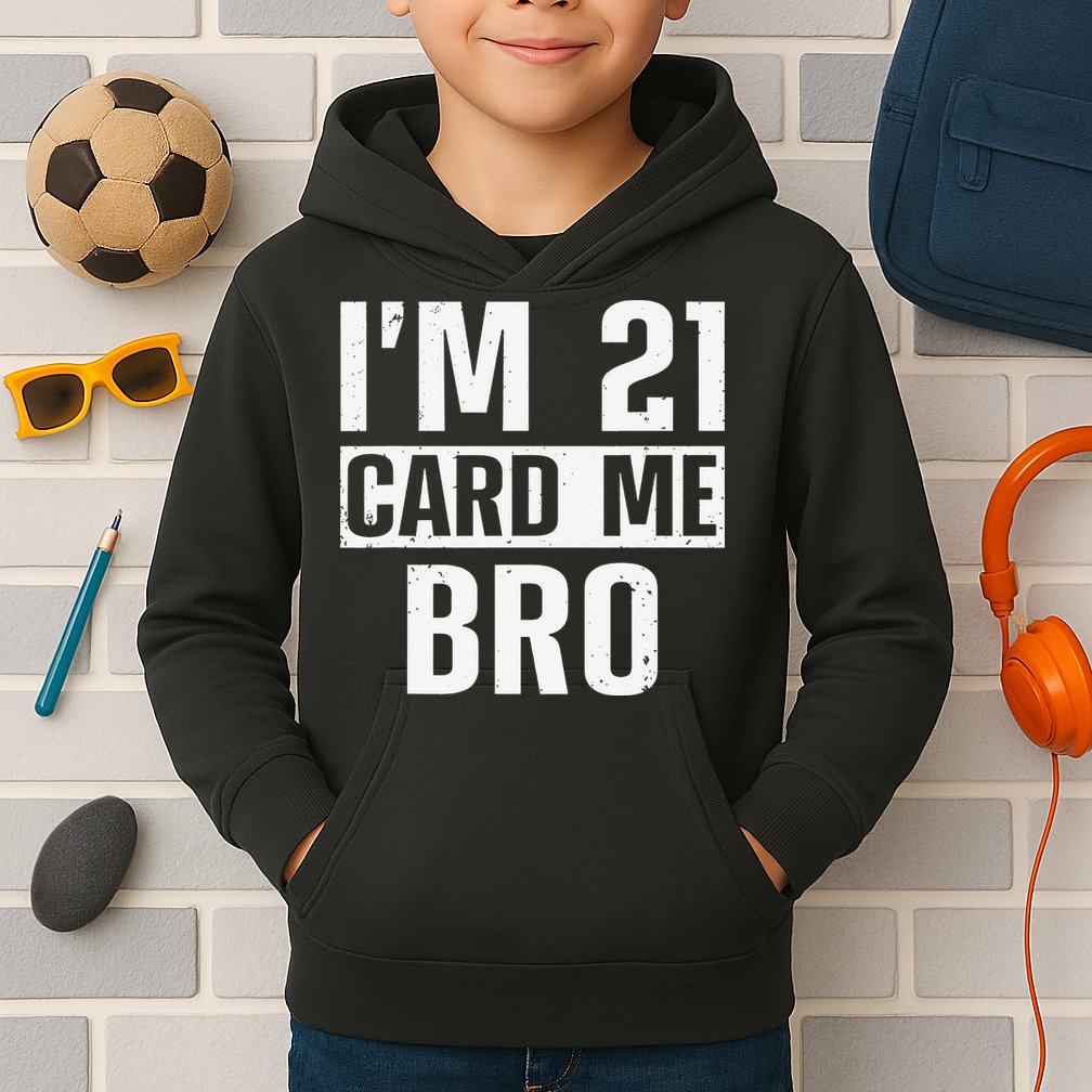 Cool 21st Birthday For 21 Year Old Legal Age Kids Hoodie