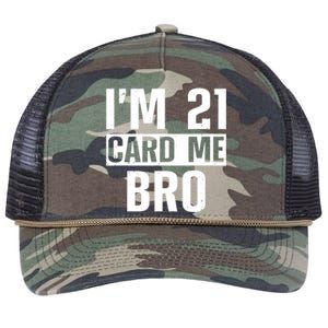 Cool 21st Birthday For Men 21 Year Old Legal Age Adult Retro Rope Trucker Hat Cap