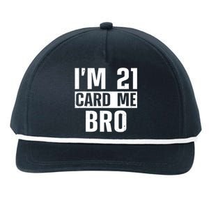 Cool 21st Birthday For Men 21 Year Old Legal Age Adult Snapback Five-Panel Rope Hat