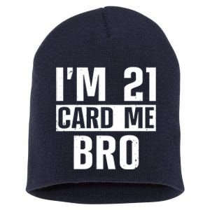 Cool 21st Birthday For Men 21 Year Old Legal Age Adult Short Acrylic Beanie