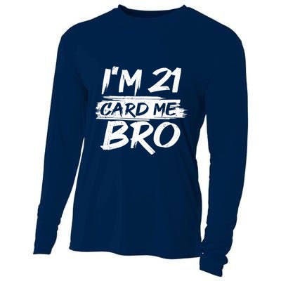 Cool 21st Birthday For Boy 21 Year Old Legal Age Adult Cooling Performance Long Sleeve Crew