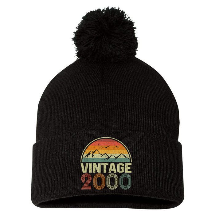 Classic 23rd Birthday Gift Idea Vintage 2000 Pom Pom 12in Knit Beanie