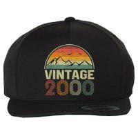 Classic 23rd Birthday Gift Idea Vintage 2000 Wool Snapback Cap